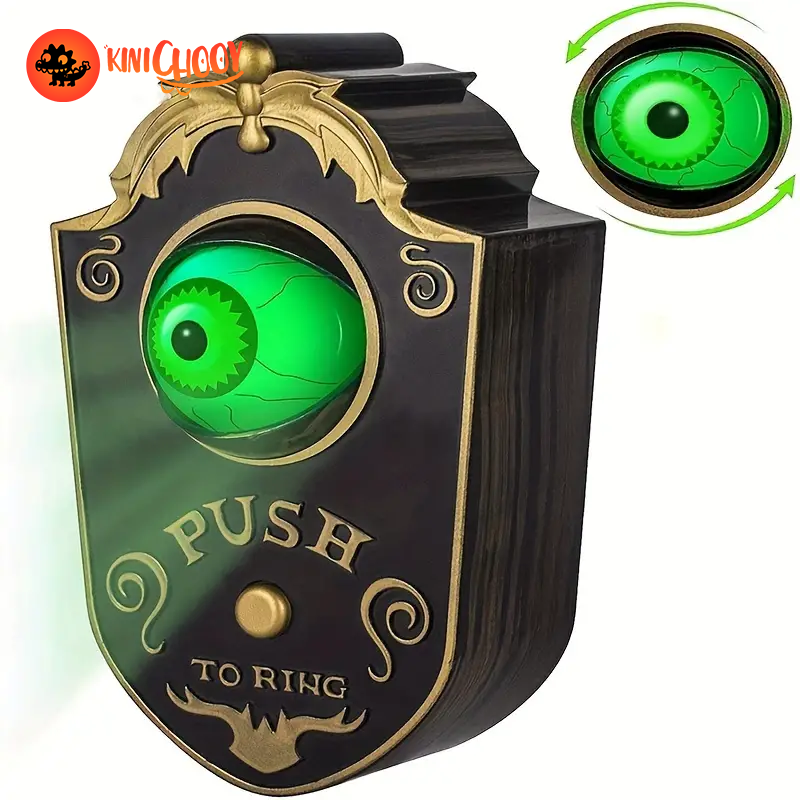 Halloween Haunted Doorbell Animated Eyeball