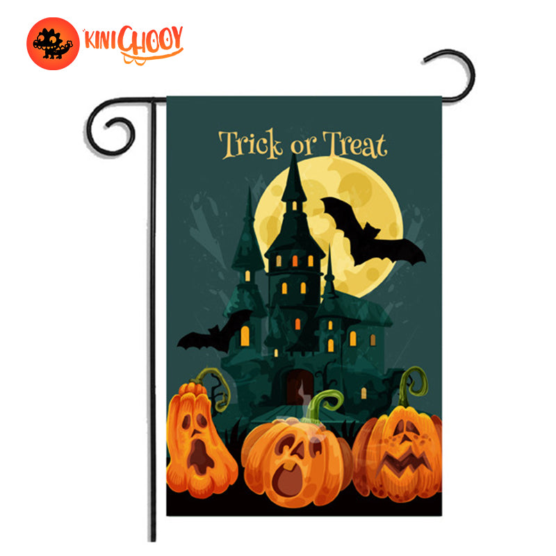 Happy Halloween Garden Flag for Outside|Castle