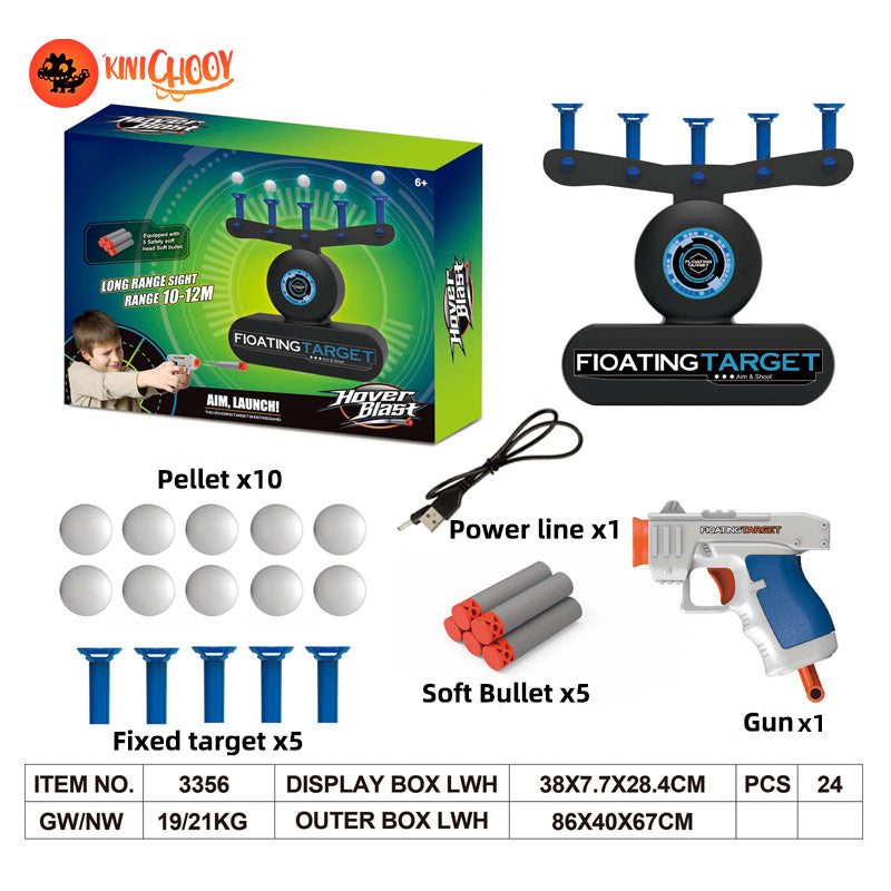 Electric suspended flying ball shooting target