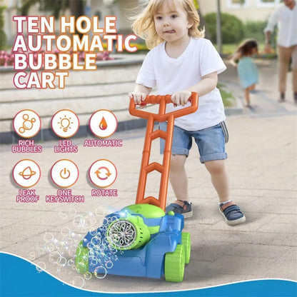 Toddlers Bubble Lawn Mower Push & Create Bubbles