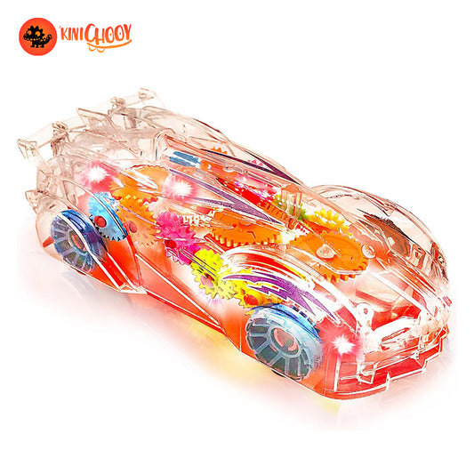 Light Up Transparent Gear Racer