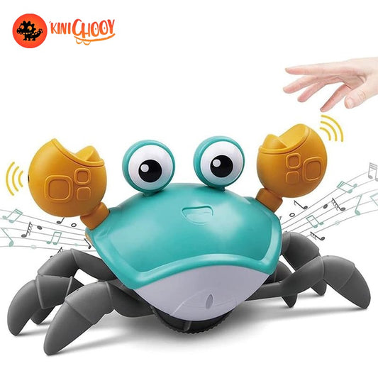 Crawling Crab Automatically Avoid Obstacles Baby Music Toy