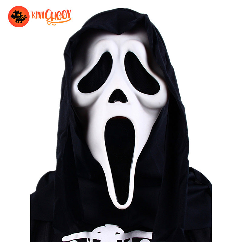 Halloween Screaming Ghost Face Mask