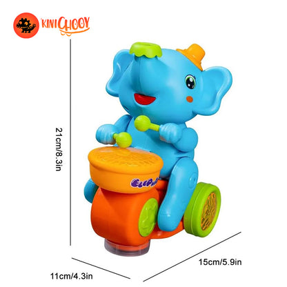 Musical Walking Elephant Drummer Toy