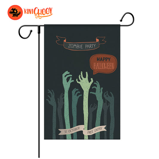 Happy Halloween Garden Flag for Outside|Hands