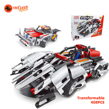 Remote control building block assembly deformation toy