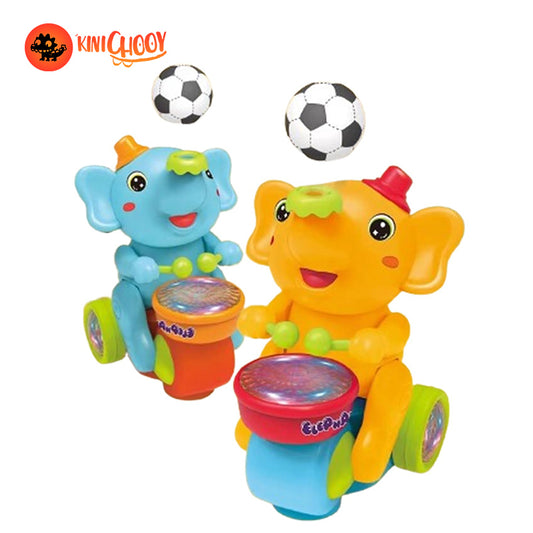 Musical Walking Elephant Drummer Toy