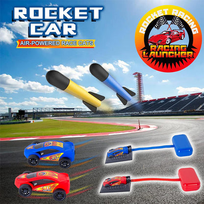 6 Foam Rocket & 2 Car Launcher Outdoor Outside Toys