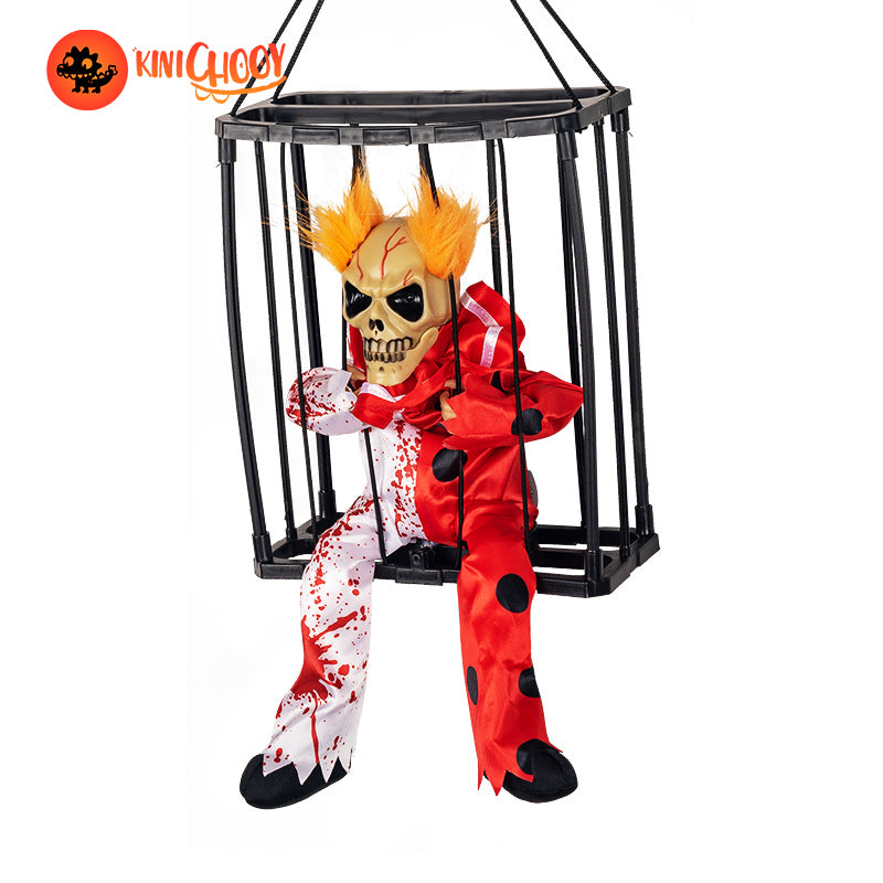 Scary Skull Cage Prisoner Decor