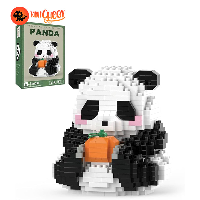 Halloween Pumpkin Panda Block