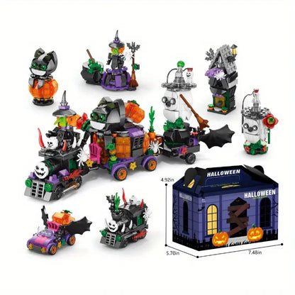 Halloween building blocks 6 in 1 train