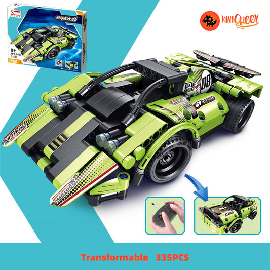 Remote control building block assembly deformation toy