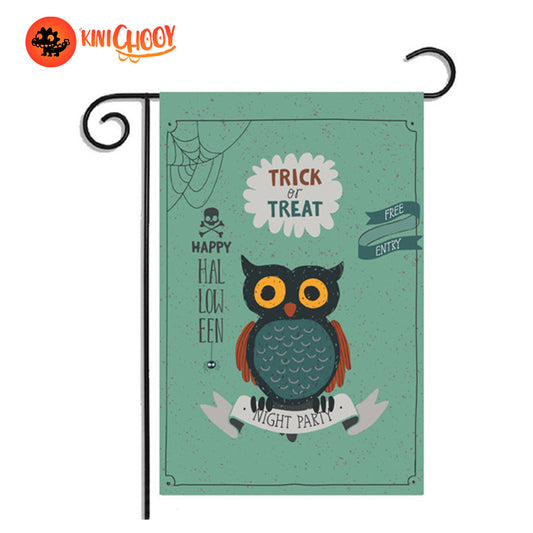 Happy Halloween Garden Flag for Outside|Owl