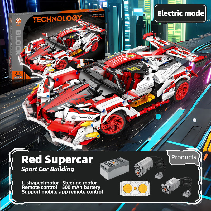 Remote Control Building Block Racing Car