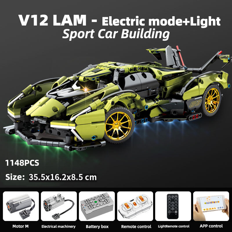 Remote Control Building Block Racing Car