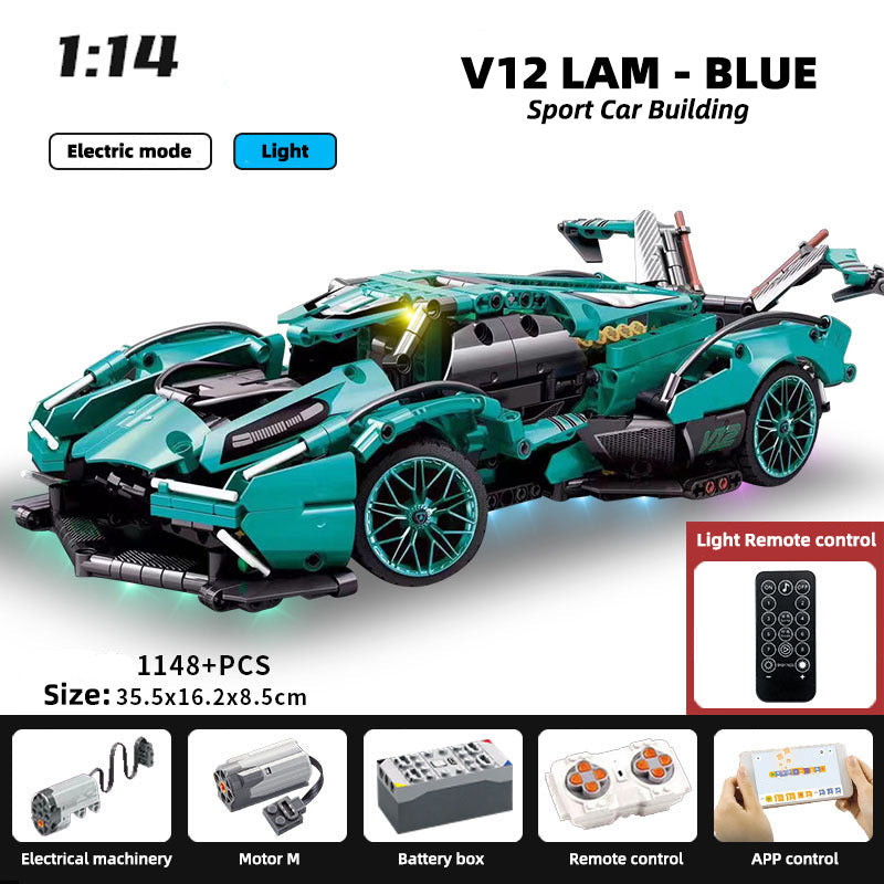 Remote Control Building Block Racing Car