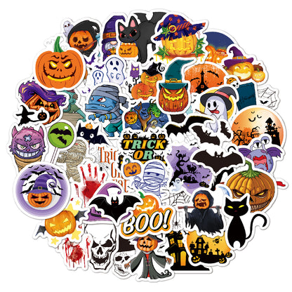 2024 Halloween Holographic Laser Stickers