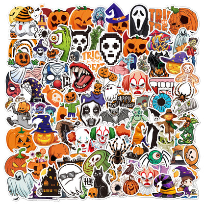 2024 Halloween Holographic Laser Stickers