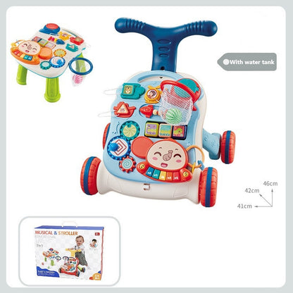 Infant multifunctional walker scooter toy