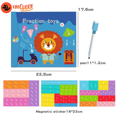 Montessori Magnetic Book Fraction Puzzle