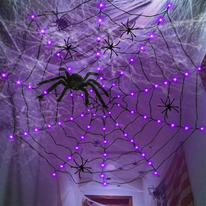 Halloween Spider Web Lights