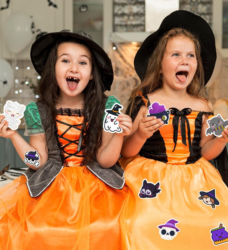 2024 Halloween Holographic Laser Stickers